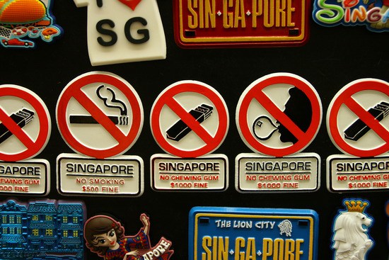 حظر العلكة في سنغافورة