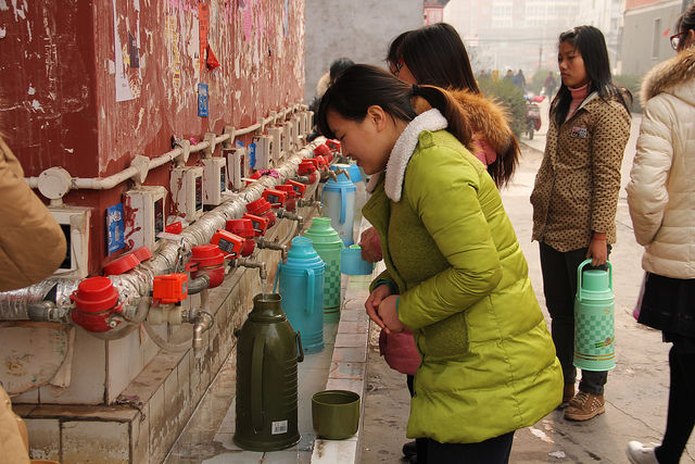 شرب الماء الساخن في الصين